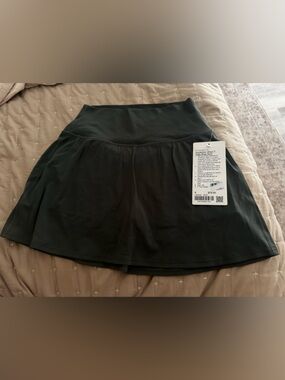 lululemon athletica Dark Green Workout Skirt with Built-In Shorts
